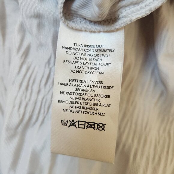 NWT Free People My Best Velvet Blouse Shirt Tunic in Silver Winter Fog Sz. M - Picture 10 of 11